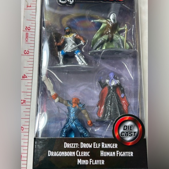 Dungeons & Dragons - Jada Diecast Drow Elf, Dragonborn, Human & Mind Flayer - Picture 6 of 8